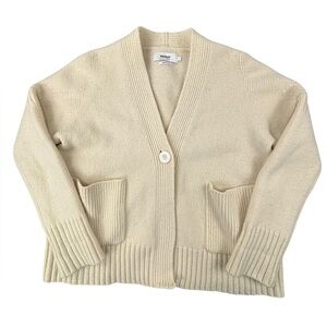 Notshy |‎ Merino wool Cardigan | Ivory | Large